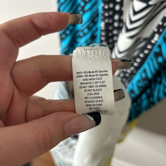 Mara Hoffman Swim Coverup Luau Tribal Maxi Modal Tank Sleeveless Bodycon Dress - Picture 5 of 8